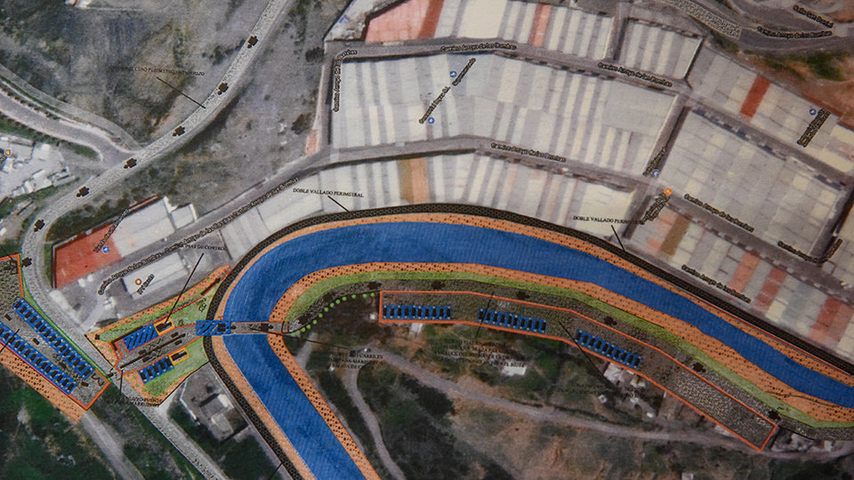 Vista satélite del proyecto de ampliación de la frontera960