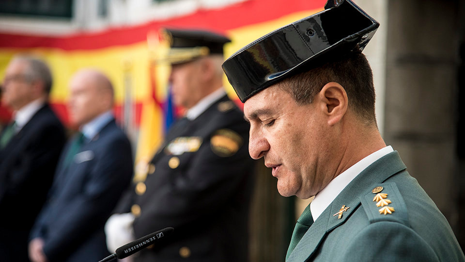 El coronel de la Comandancia de la Guardia Civil de Ceuta, José Luis Gómez Salinero