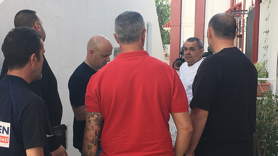 Miembros del PSOE de visita a Loma del Pez