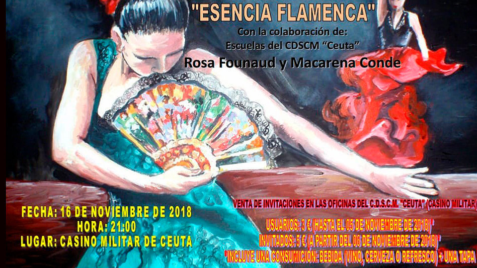 Cartel Evento Cultural Grupo Esencia Flamenca.