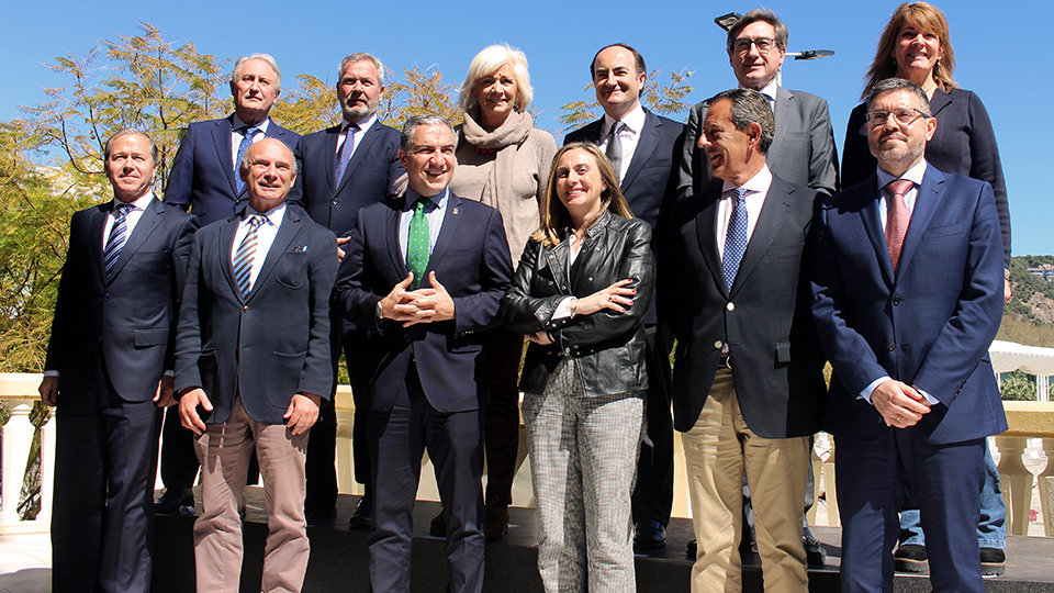 Doncel en la reunión en Málaga con los Puertos de Andalucía
