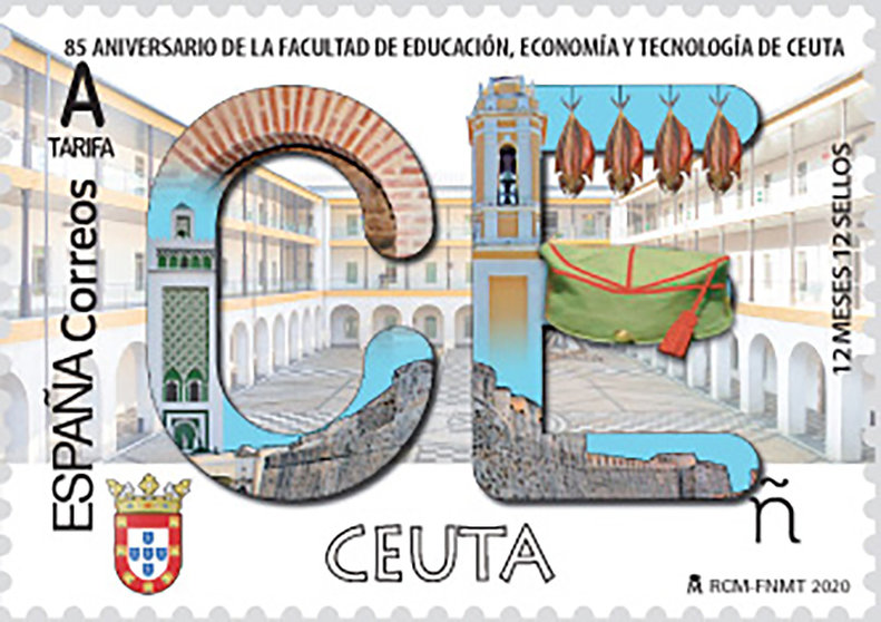 Sello dedicado a Ceuta en marzo de 2020