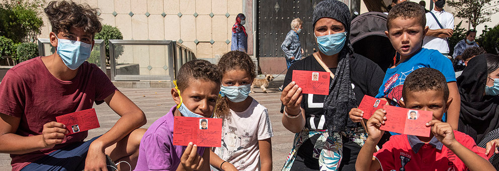 Familia marroquí solicitante de asilo