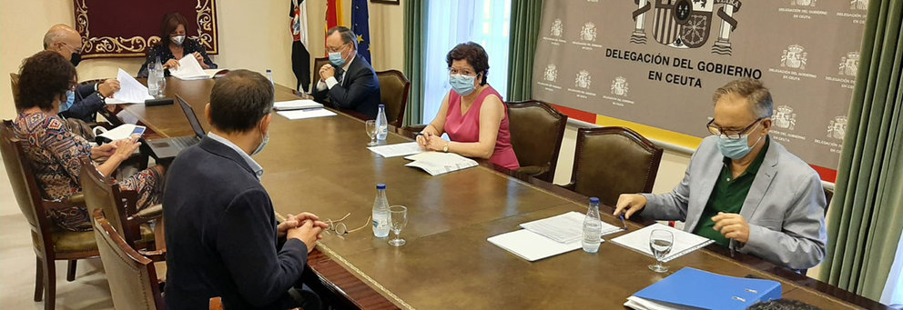 reunión de delegación y Ciudad para analizar la preocupante evolución de la pandemia en Ceuta