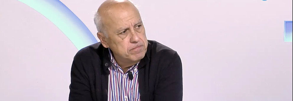 Javier Guerrero, en el plató de RTVCE