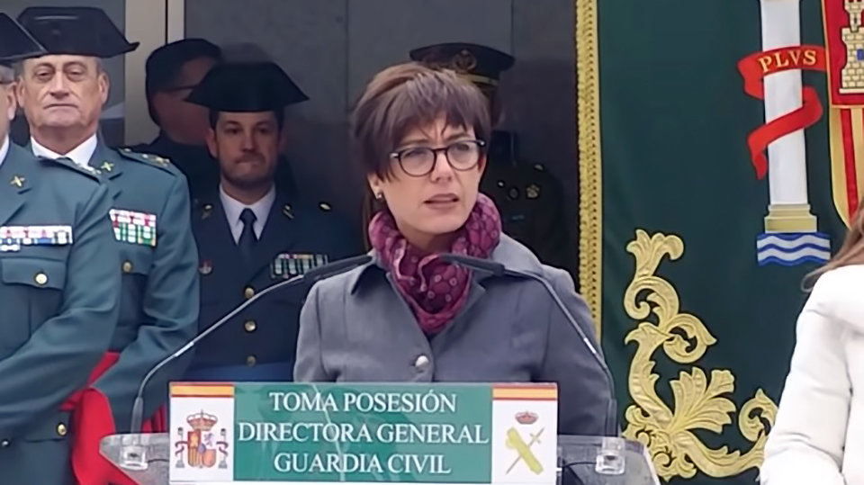 María_Gámez. Toma de  posesión como Directora General de la Guardia Civil