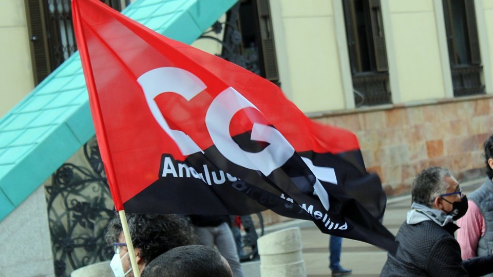 Un banderín de la CGT.