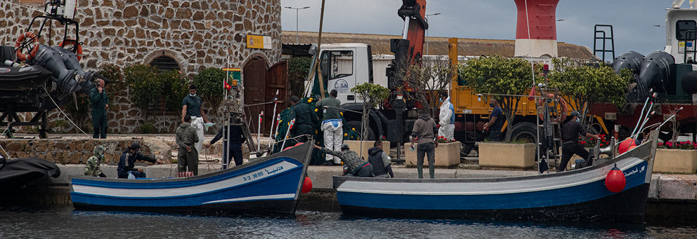 Pesqueros marroquñies interceptados con artes prohibidas