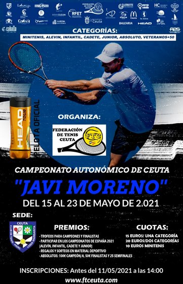 cartel campeonato tenis