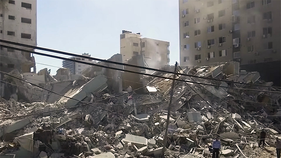 Gqaza tras la oleada de ataques del Estado de Israel
