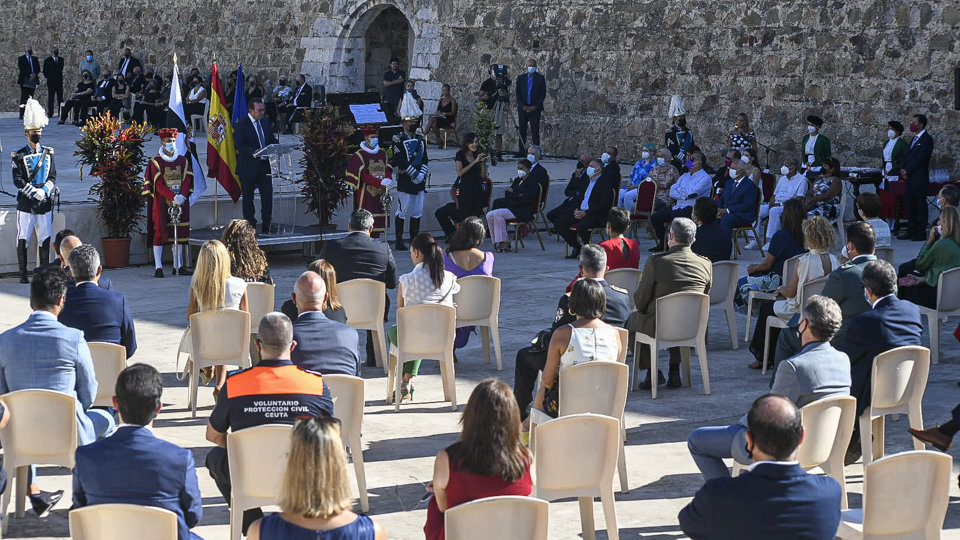Acto de celebración del Día de Ceuta, en las Murallas Reales
