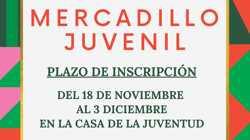 CARTEL DEL X MERCADILLO JUVENIL