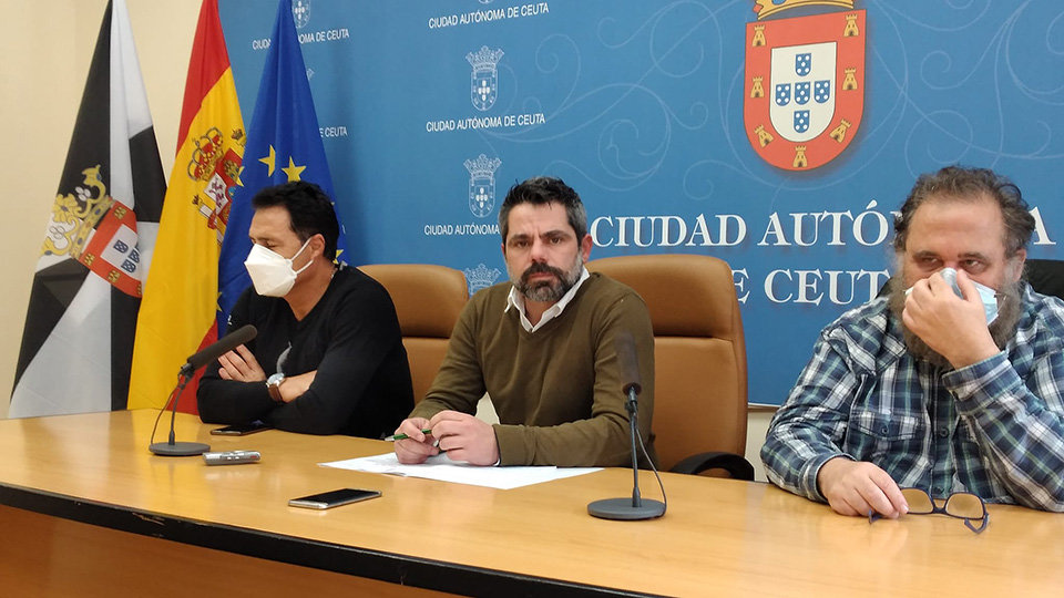 López, Martínez y Ramírez, representantes sindicales de CCOO, CSIF y UGT respectivamente