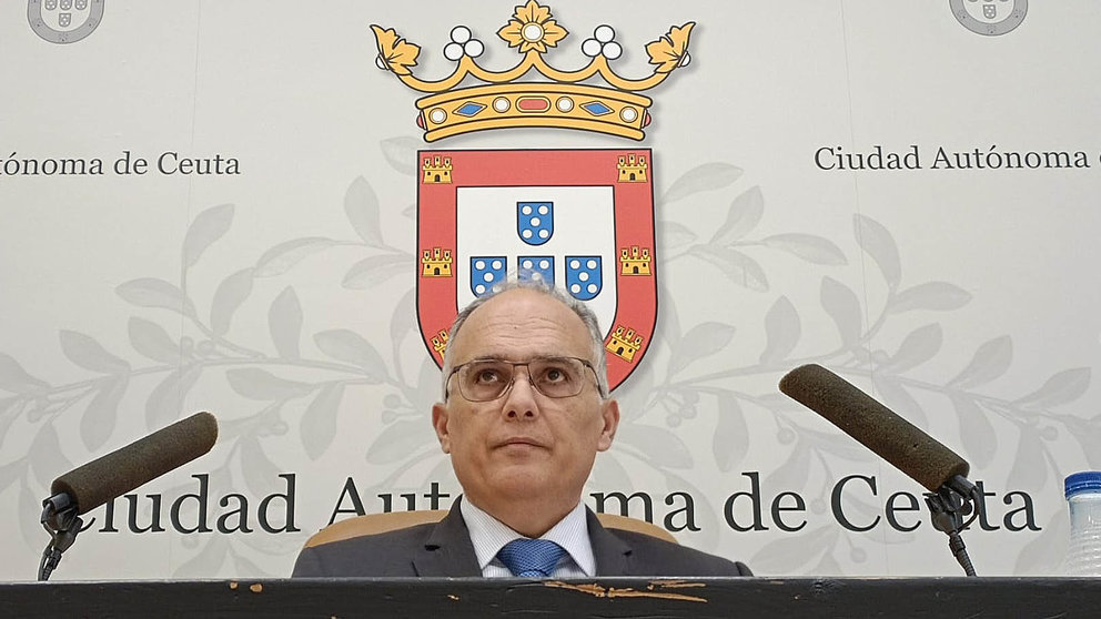 Alberto Gaitán, en la sala de prensa del Palacio Autonómico