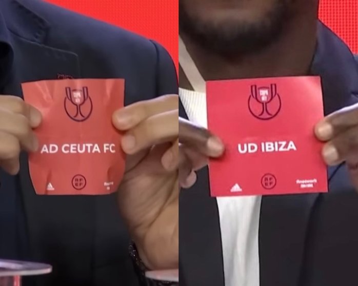 Imagen del sorteo de la segunda ronda de la Copa del Rey 2022-2023