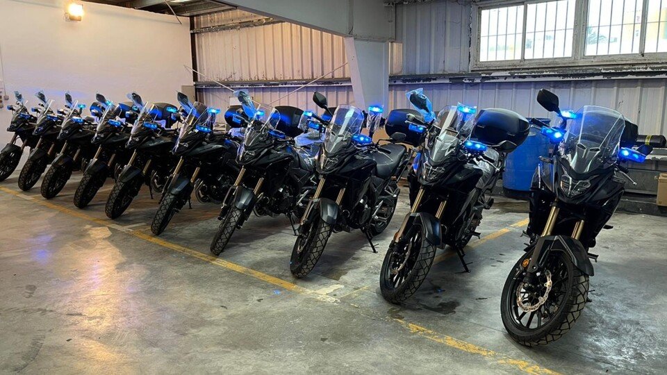 Nuevas motocicletas adquiridas por Gobernación para la Policía local