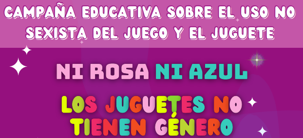 Parte del cartel promocional 'Ni Rosa ni azul, los juguetes no tienen género'