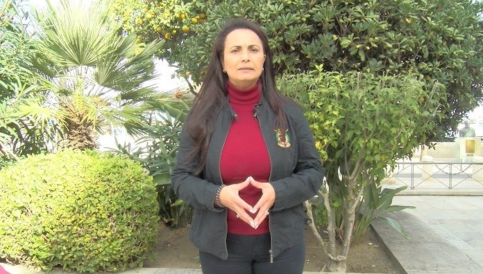 Sumaya Ahmed, en un vídeo del PSOE