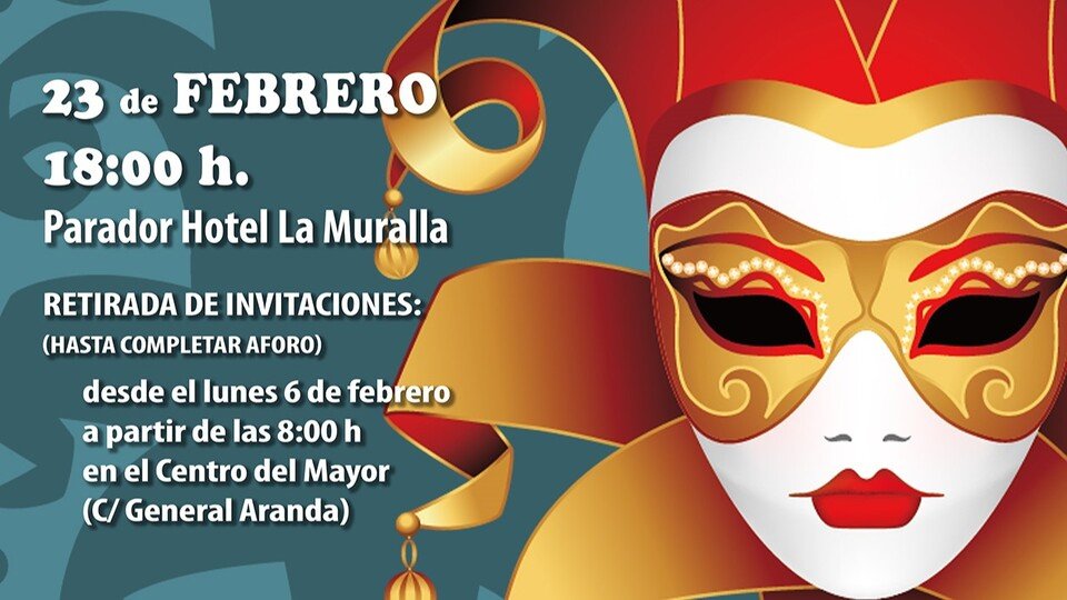 Parte del cartel promocional de la fiesta de Carnaval del Centro del Mayor
