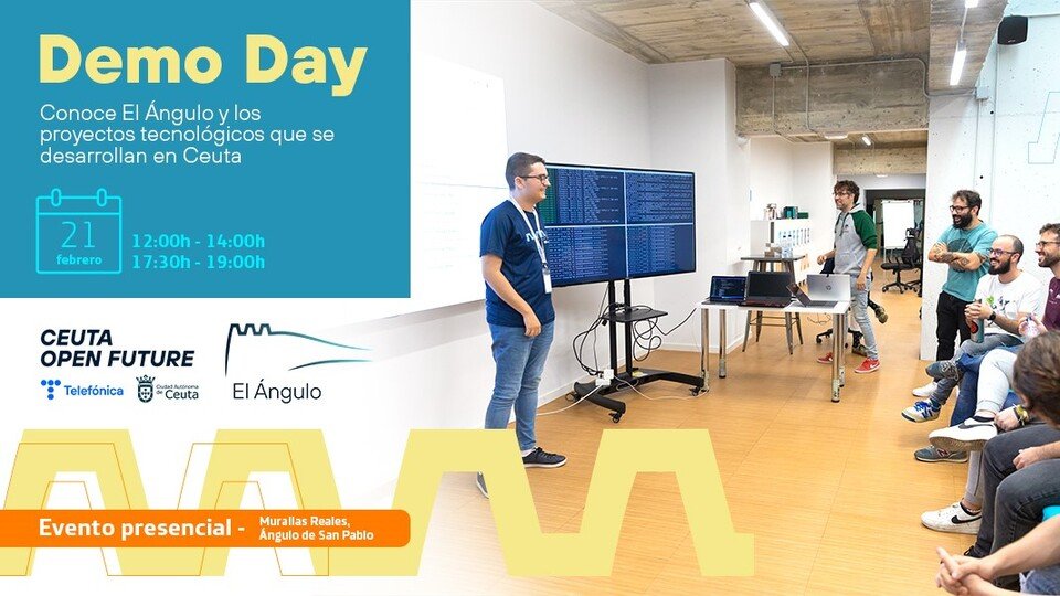 Cartel promocional de la 'Demo Day' de 'Ceuta Open Future'