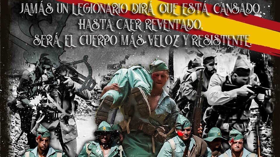 Parte del cartel promocional del documental 'La Legión: el origen'