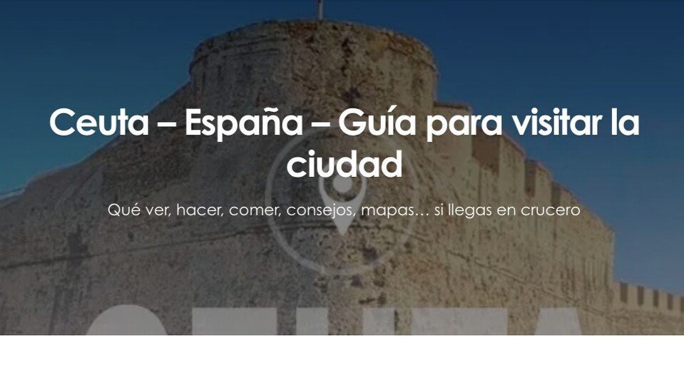 Portada de la guía turística de Ceuta de 'cruceroadicto.com'