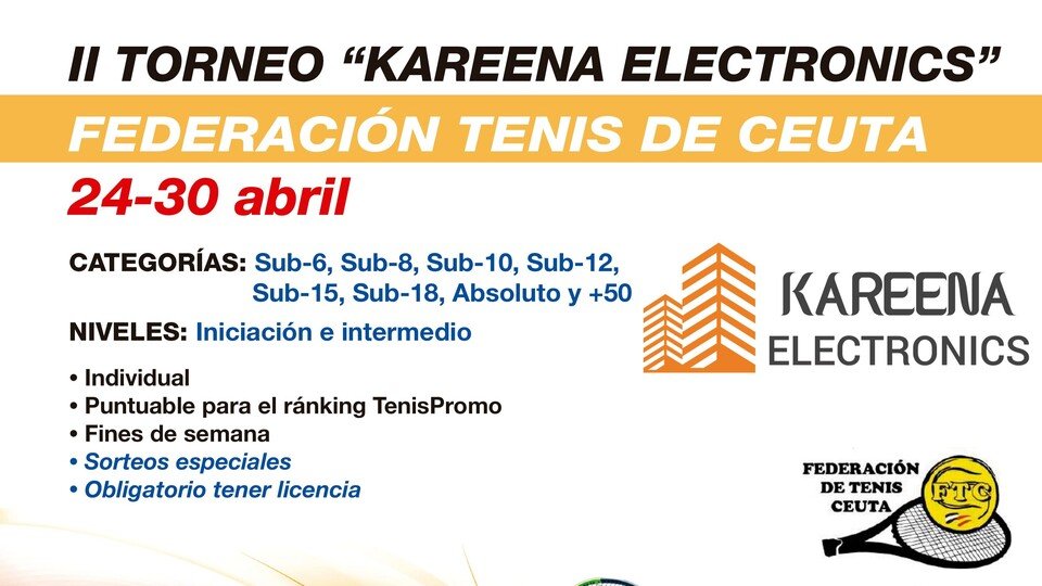 Parte del cartel promocional del II Torneo 'Kareena Electronics'