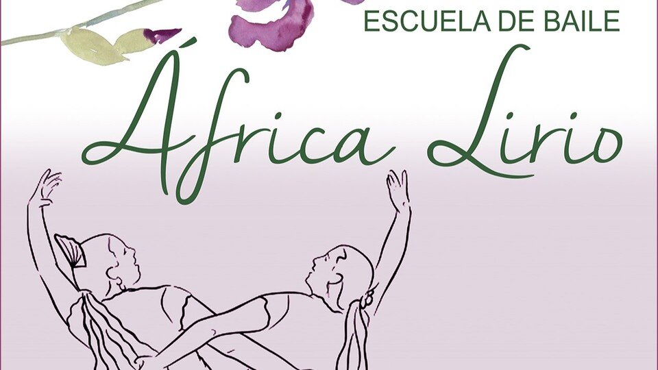 Parte del cartel promocional del espectáculo de danza de la Escuela África Lirio
