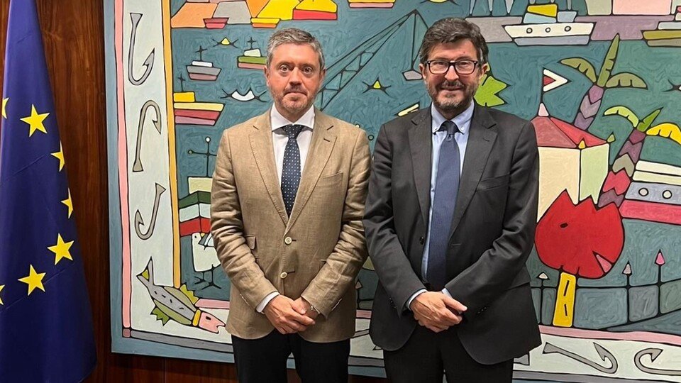 Juan Manuel Doncel y Álvaro Rodríguez, tras una reunión bilateral en Madrid