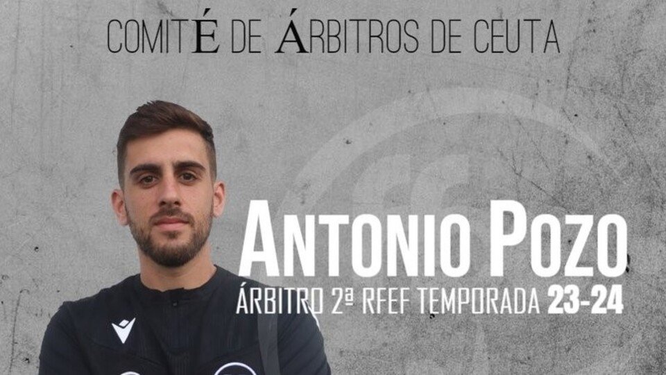 Antonio Pozo, nuevo árbitro de Segunda RFEF / RFCE