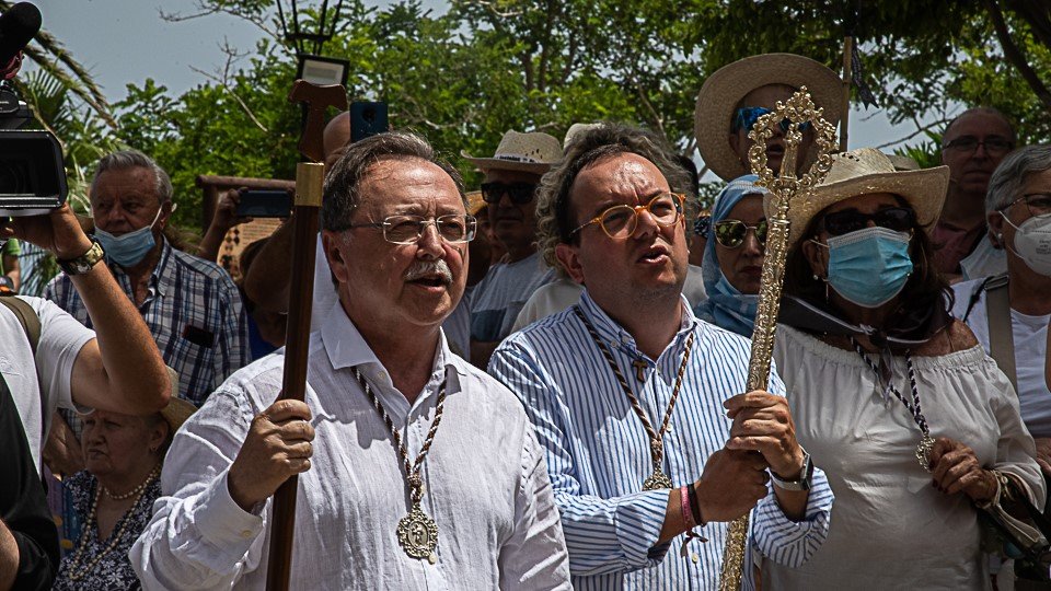 Juan Vivas, durante la romería de San Antonio de 2022 / Archivo