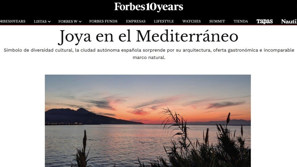 Portada del artículo de la revista 'Fobres' sobre Ceuta
