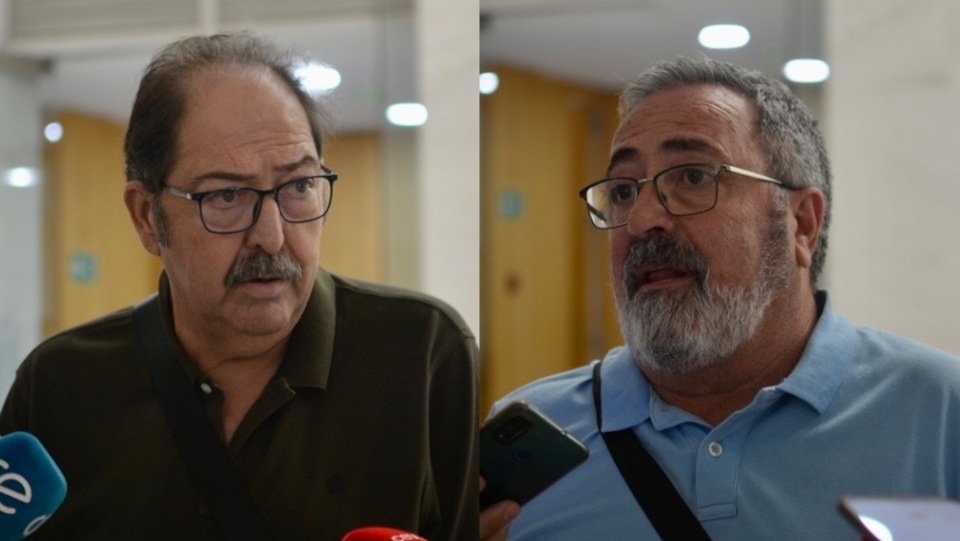 A la izquierda, Juan Carlos Pérez; a la derecha, Emilio Postigo / Alejandro Castillo