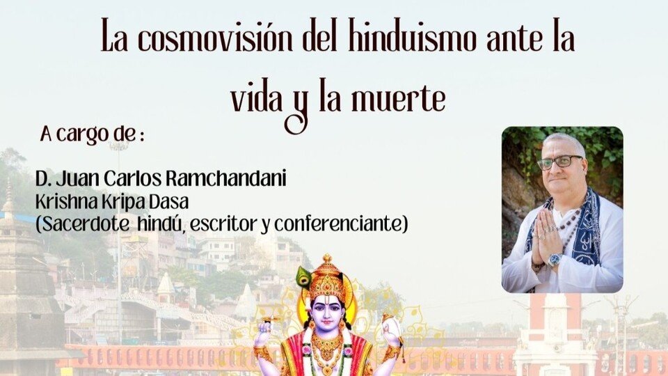 Parte del cartel promocional de la charla de Ramchandani con motivo del Día de los Cuidados Paliativos