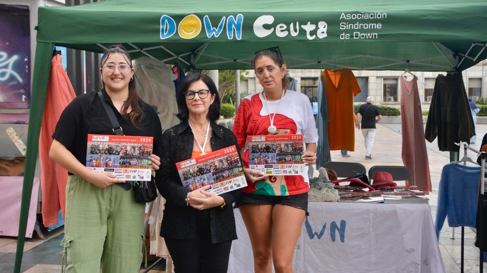 Asociación Síndrome Down mercadillo solidario ropa donativos plaza de Los Reyes