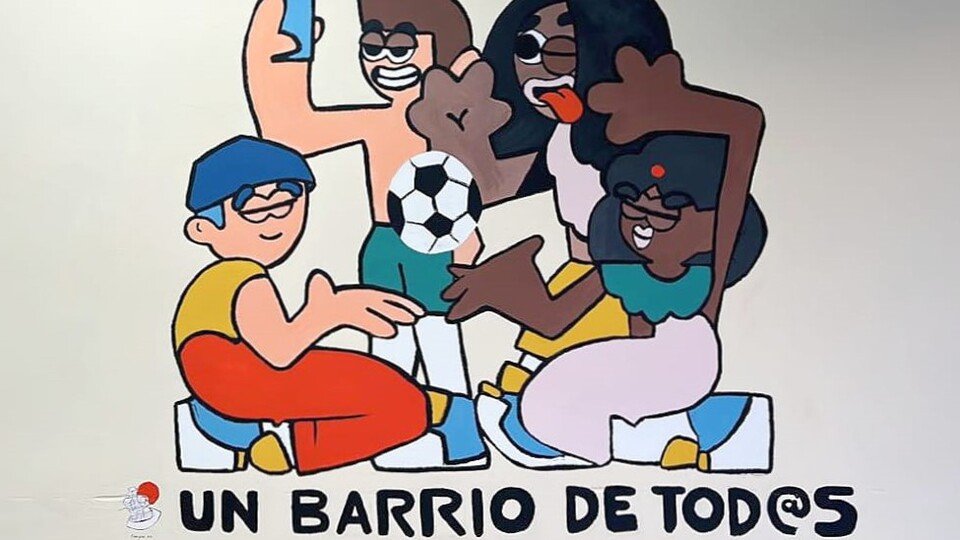 Nuevo mural del local social de Príncipe Alfonso
