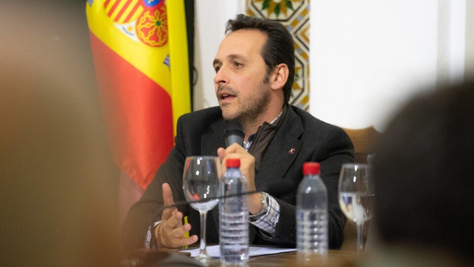 Juan Sergio Redondo, durante una conferencia en Sevilla / VOX Ceuta