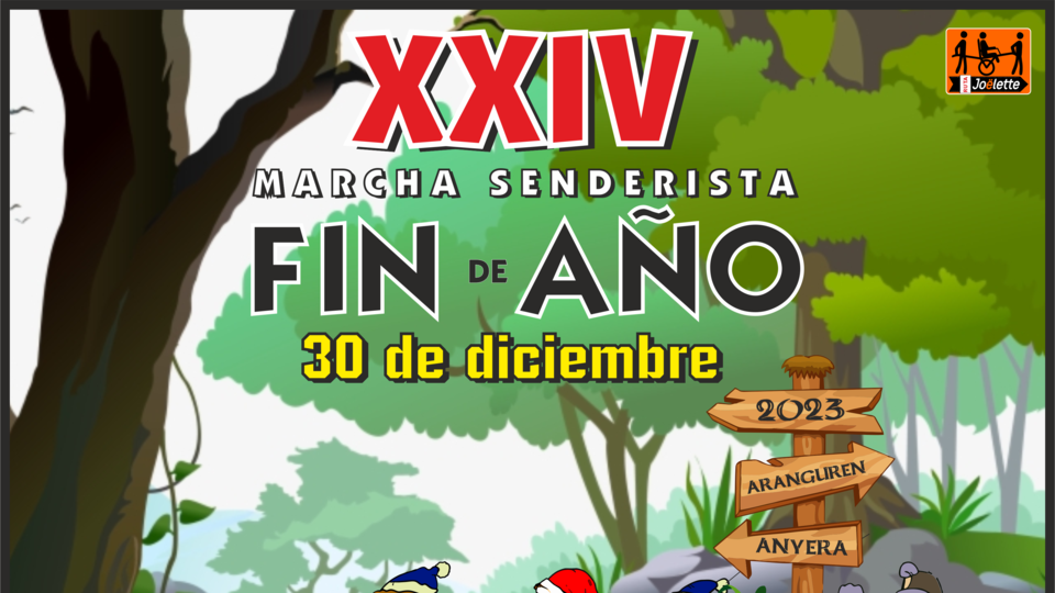 Parte del cartel promocional de la XXIV 'Marcha Senderista de Fin de Año'