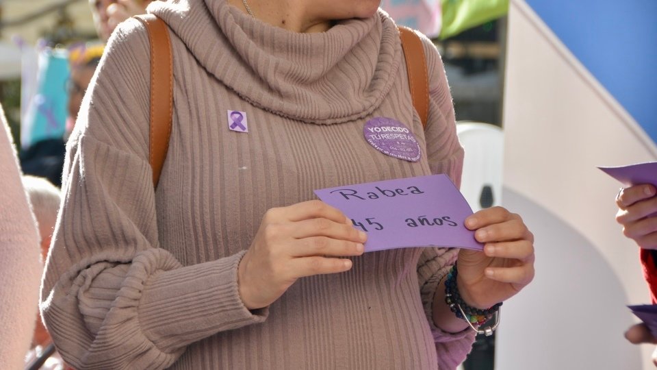 Concentración manifestación feminista delegación mujeres día eliminación violencia machista género