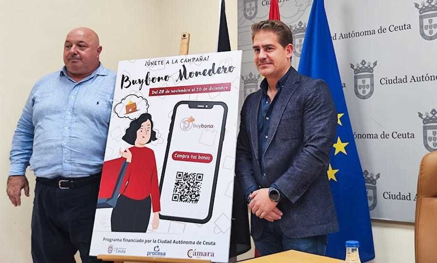 Nicola Cecchi y Karim Bulaix durante la presentación de la campaña de BuyBonos