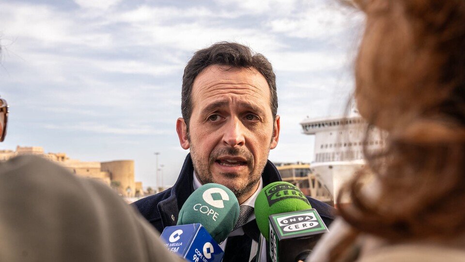 Juan Sergio Redondo, durante un encuentro con los medios en Melilla