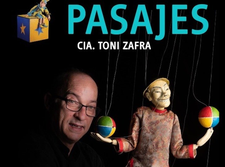 Cartel del espectáculo 'Pasajes', de la compañía de marionetas de Toni Zafra.