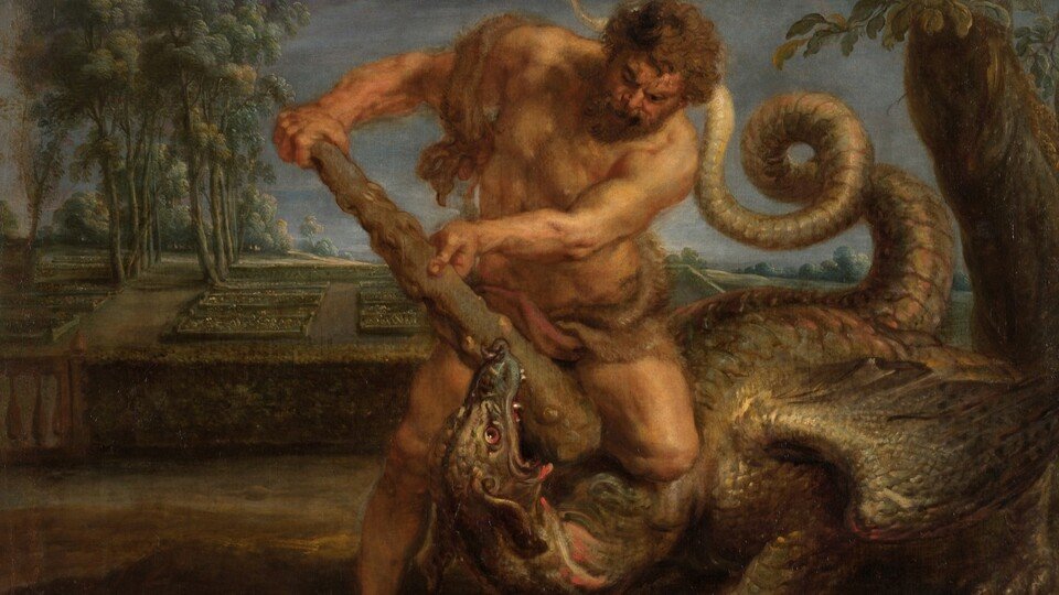'Hércules matando al dragón del jardín de las Hespérides'
