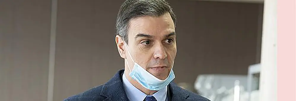 Pedro S&aacute;nchez mascarilla