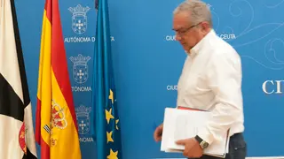Jacob Hachuel, este martes 1 de agosto en la sala de prensa_
