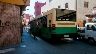 Bus en la Barriada Pr&iacute;ncipe Alfonso