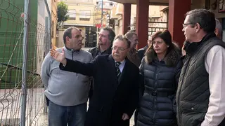 El presidente Vivas,acompa&ntilde;ado de Mabel Deu, consejera de Presidencia, visitan la Plaza Nicaragua