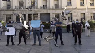 PROTESTA DE TRABAJADORES TRANSFRONTERIZOS