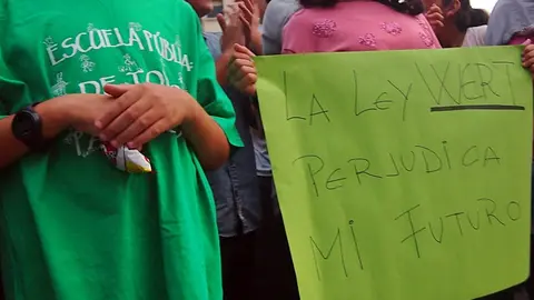 protesta huelga lomce wert