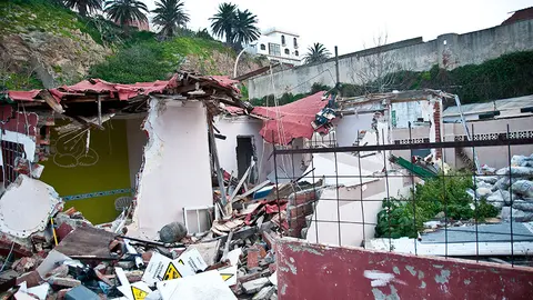 Vivienda derruida en San Amaro
